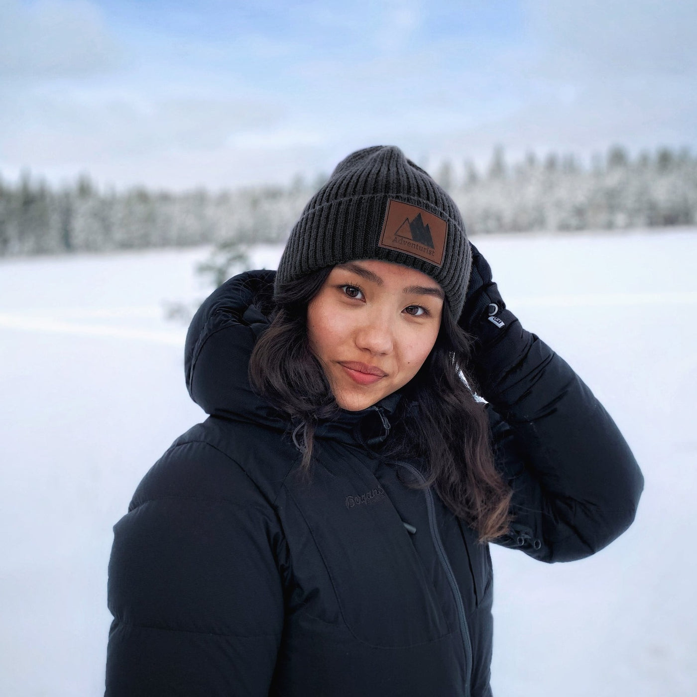 Vintage Knit Beanie - Charcoal