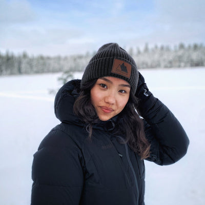 Vintage Knit Beanie - Charcoal