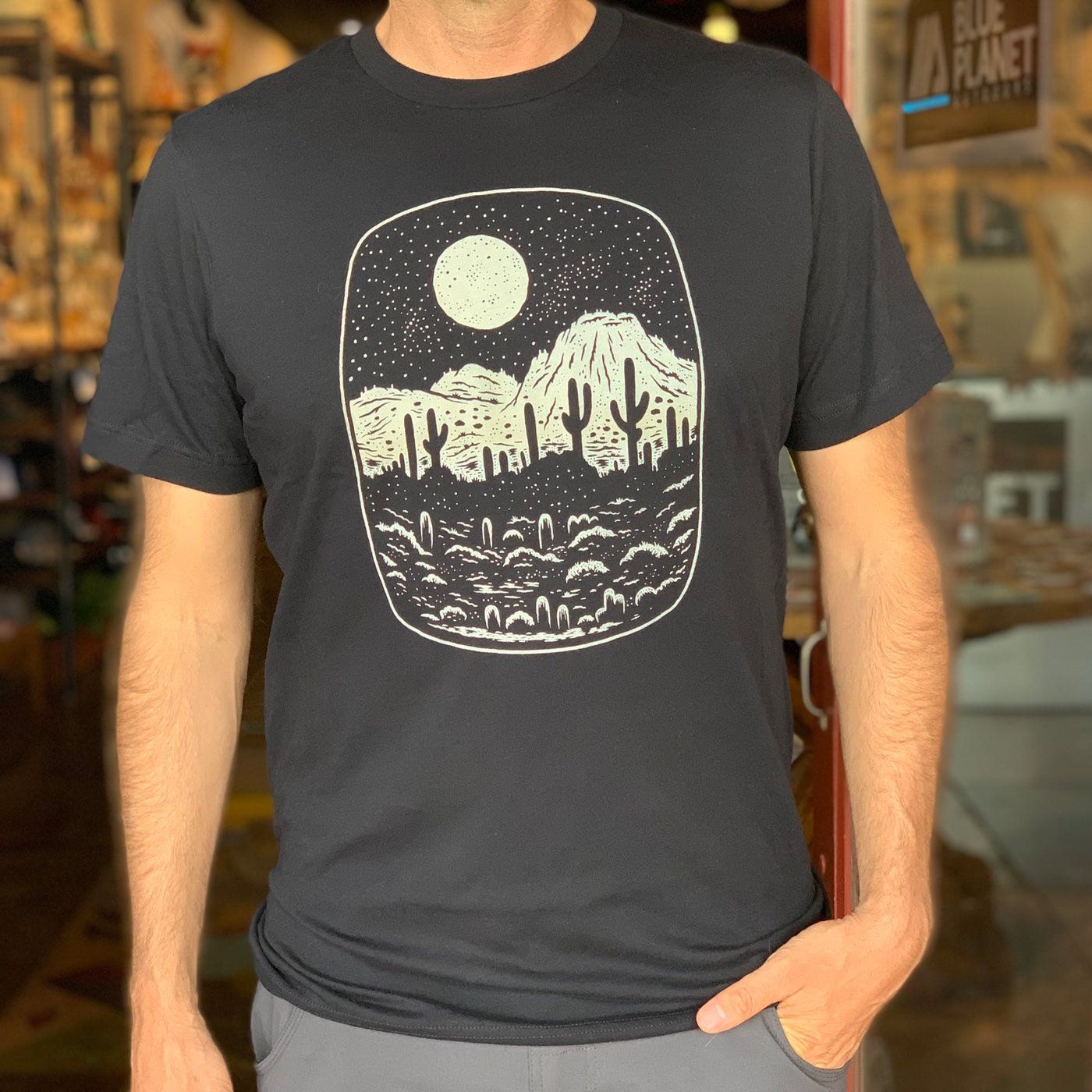 Night Butte Tee - Ink Black