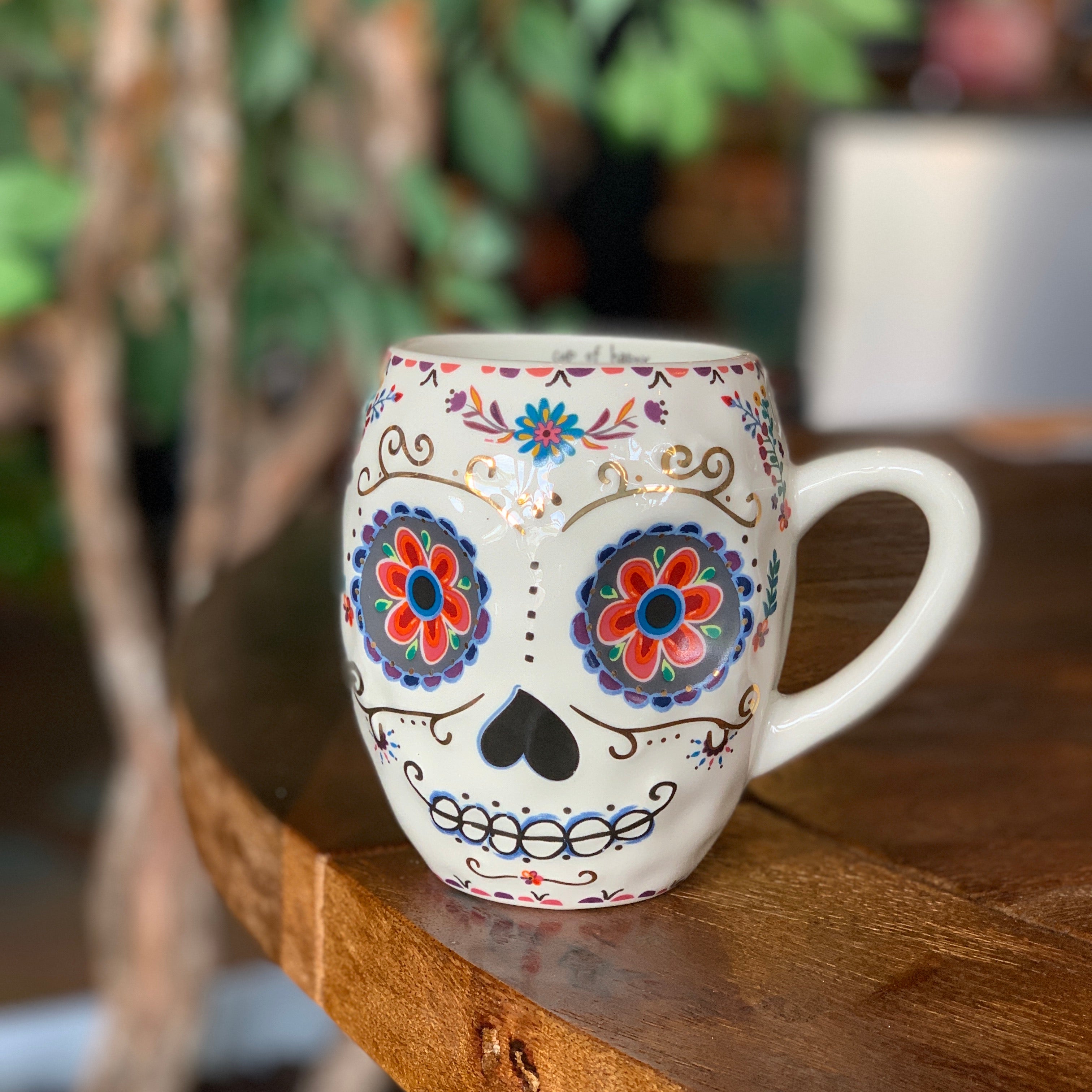 Decorative Skull Mug