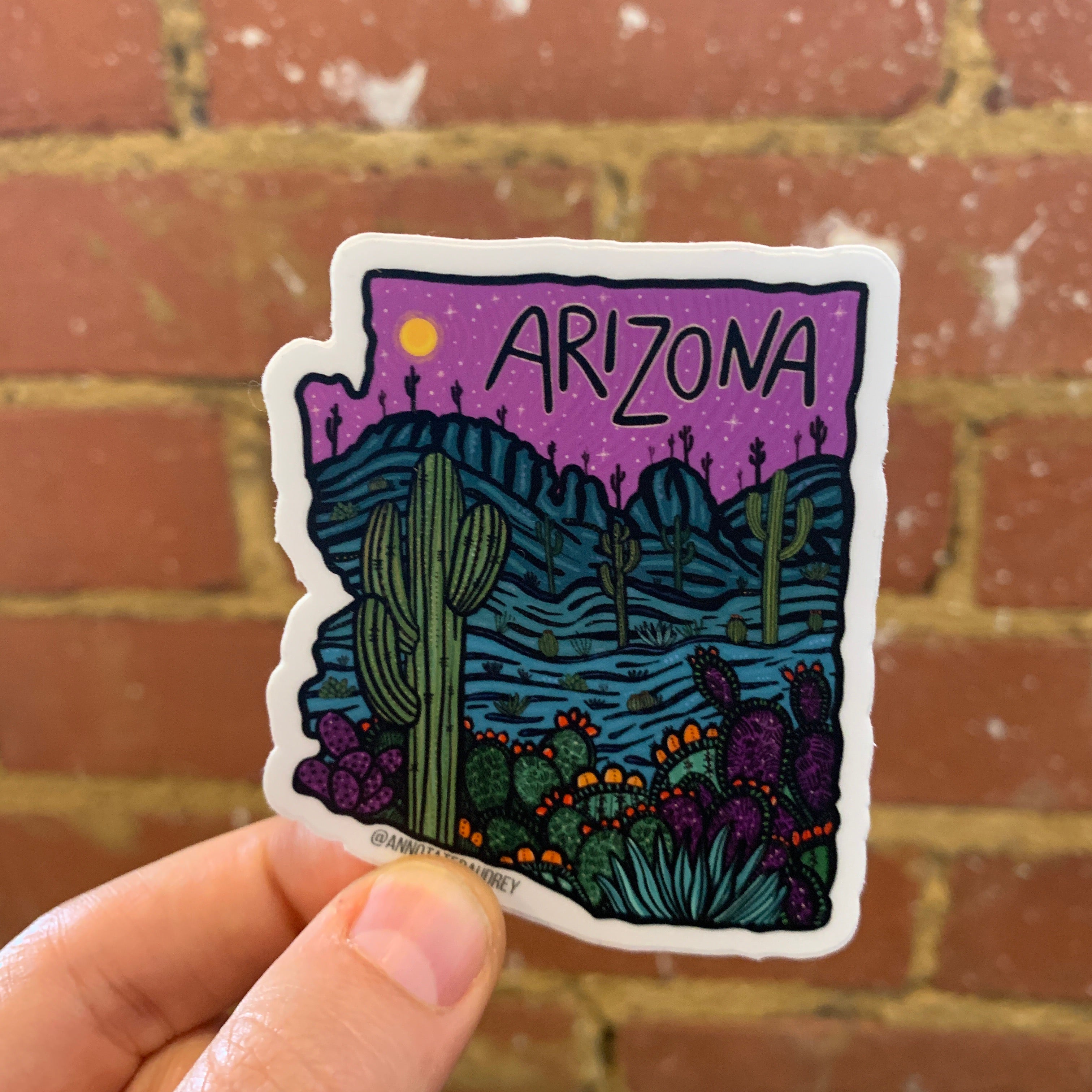 Purple Arizona Sticker