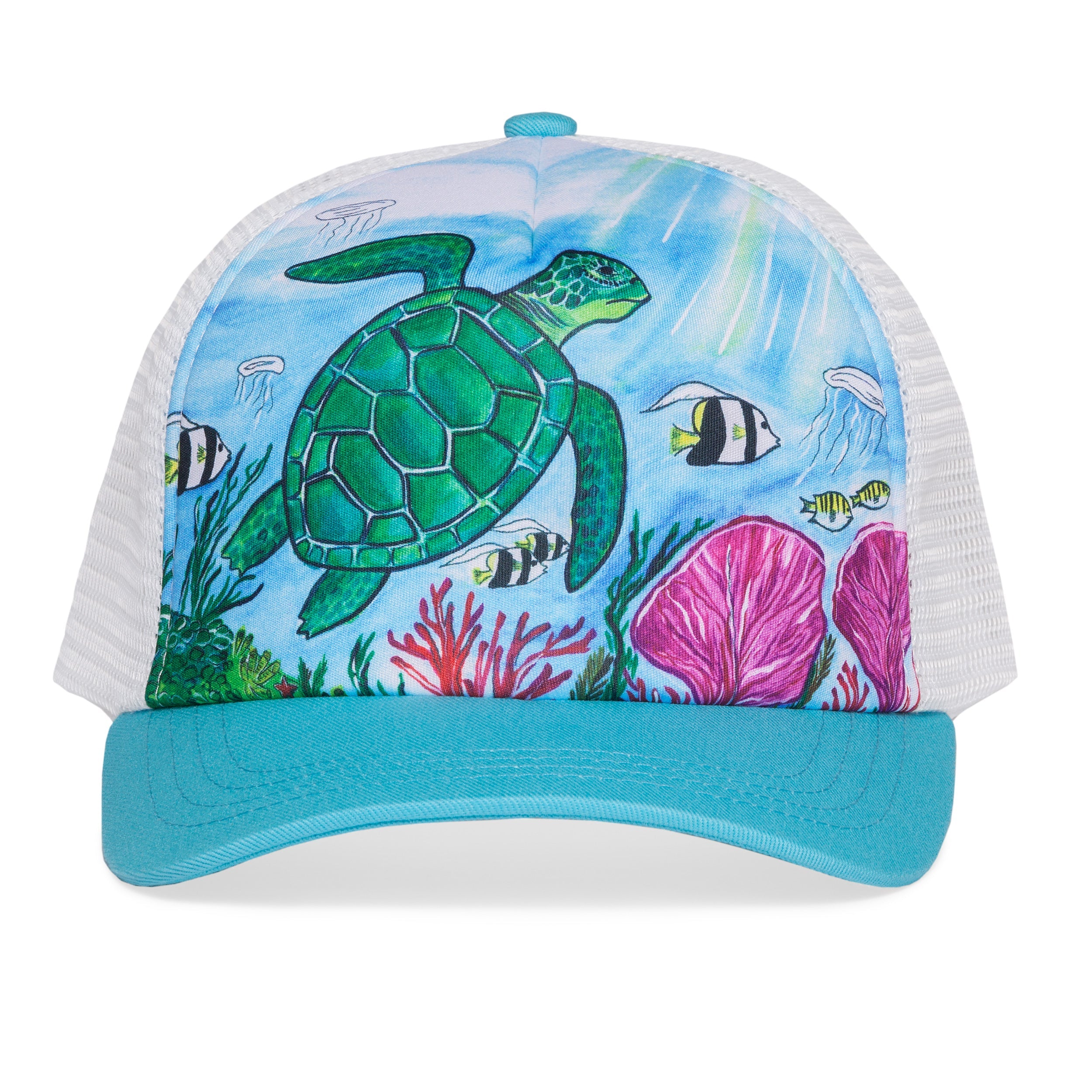 Kids' Sea Turtle Trucker Hat