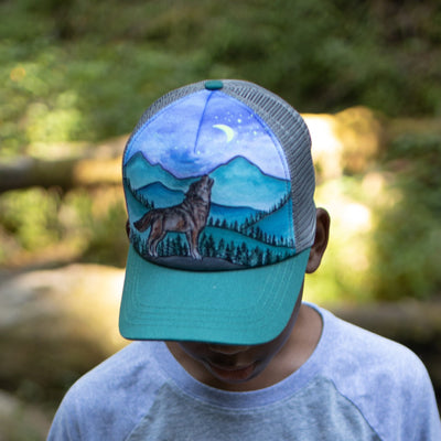 Kids' Lone Wolf Trucker Hat
