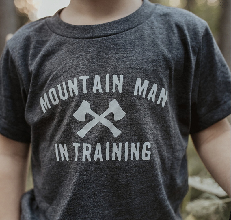 Mountain Man in Training Kids' Tee